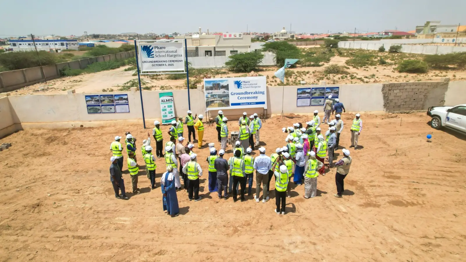 Pharo International School Hargeisa groundbreaking ceremony, Somaliland.